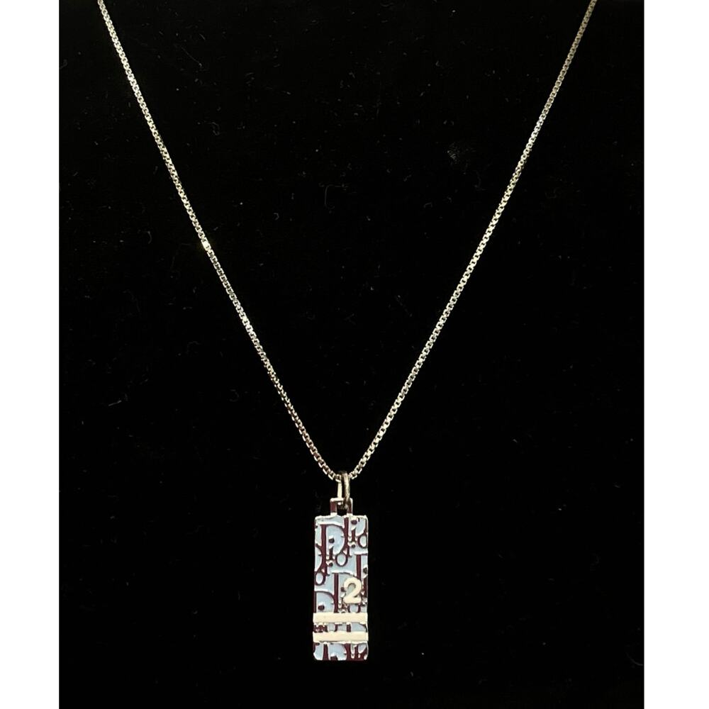 17. Dior Light Blue Trotter Necklace - Picture 5 of 9